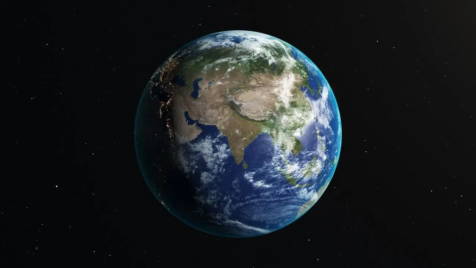 Visual of Earth representing DP World's worldwide operations and sustainability focus