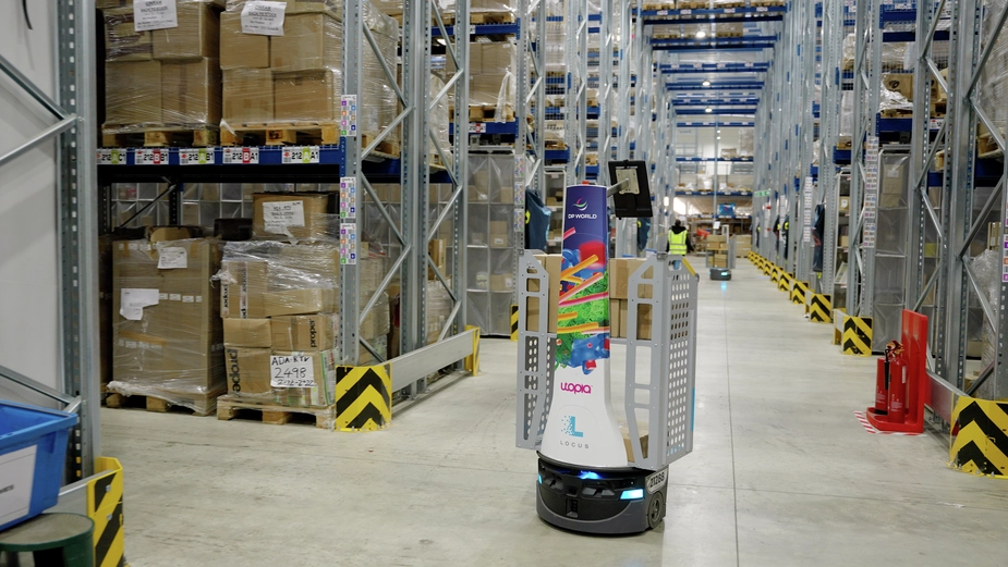 Locus robots inside Bicester warehouse