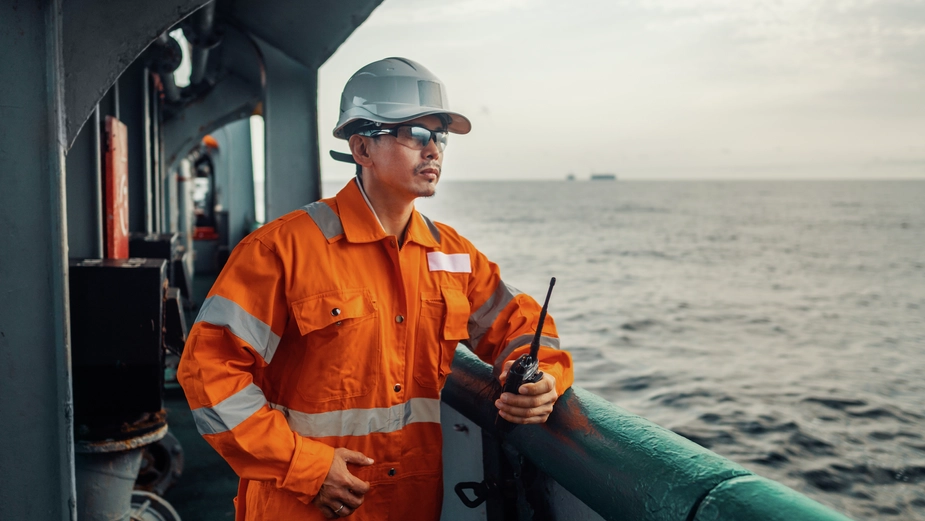 Employee on a vessel